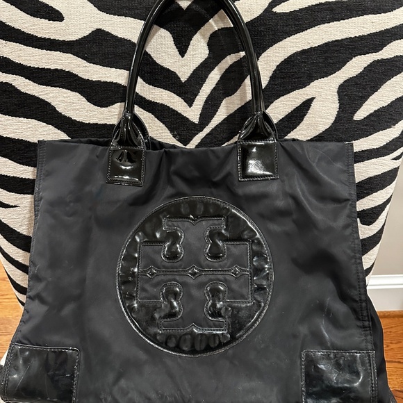 Tory Burch Black Nylon Tote - Picture 2 of 5